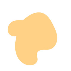 Neutral abstract shapes blob vector decoration