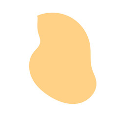 Neutral abstract shapes blob vector decoration