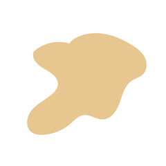 Neutral abstract shapes blob vector decoration