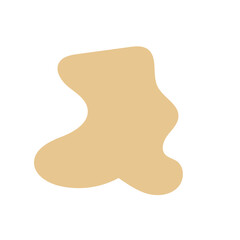 Neutral abstract shapes blob vector decoration