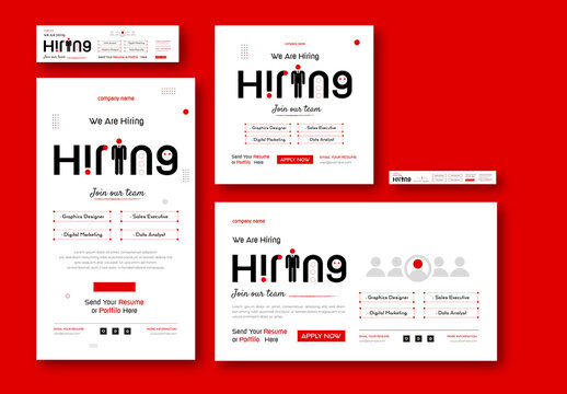 We Are Hiring Minimalistic Banner