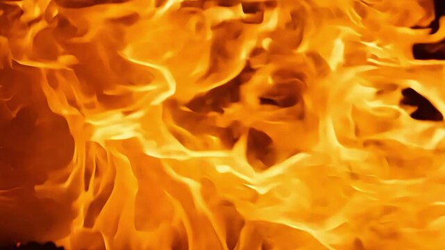 With every fiery burst the intense heat from the flames caused the air to shimmer and bend creating an eerie and intense visual effect.