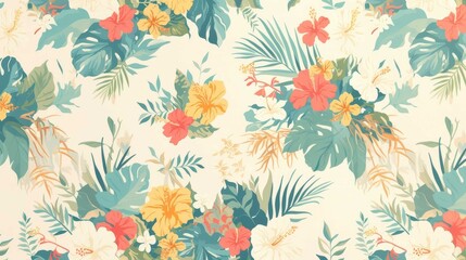 Aloha State with a whimsical pattern