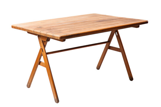 Compact Folding Table with Lightweight Design isolated on transparent background