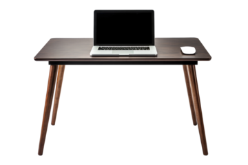 Ergonomic Laptop Table with Comfort Features isolated on transparent background