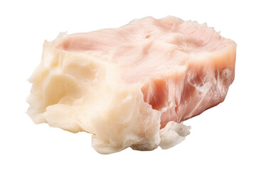 Organic Lard with Natural Color and Texture isolated on transparent background