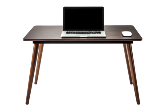 Ergonomic Laptop Table with Comfort Features isolated on transparent background