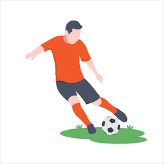 football player vector art design