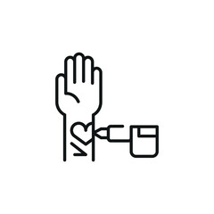 Tattoo machine icon. Simple tattoo machine icon for social media, app, and web design. Vector illustration.