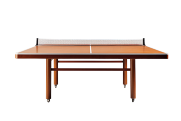 Modern Ping Pong Table with Foldable Design isolated on transparent background