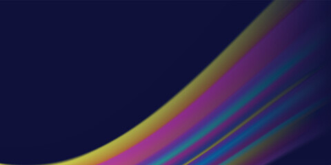 Abstract blue light trail in the dark, motion blur effect, modern rainbow colors.