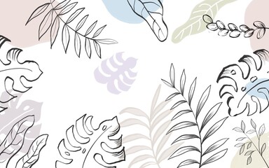 Tropical abstract plant