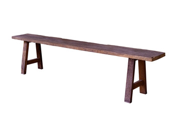 Wooden long bench