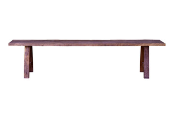 Wooden long bench