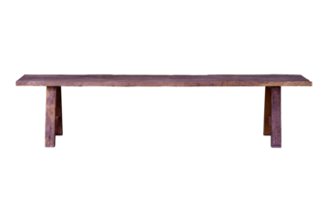 Wooden long bench