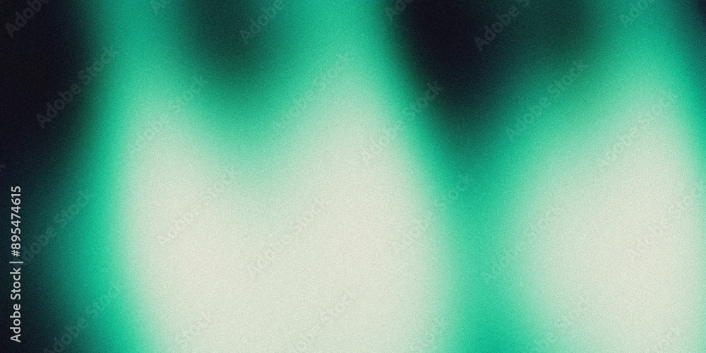 Poster green gradient abstract background with a textured grainy effect