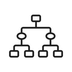 Decision Tree icon vector image. Suitable for mobile application web application and print media.