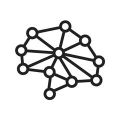 Neurons Circuit icon vector image. Suitable for mobile application web application and print media.