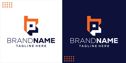 Creative Abstract HP, HB Logo with Chat Icon, Design Inspiration, Illustration, Vector