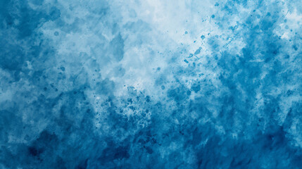水彩テクスチャの背景素材 冬イメージ 青