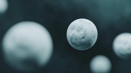 Soft turquoise orbs drifting across a midnightblue background with silver streaks giving an ethereal effect Suited for tranquil backgrounds or serene website designs