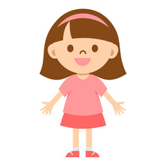 Cute Children Character Vector