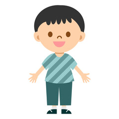 Cute Children Character Vector