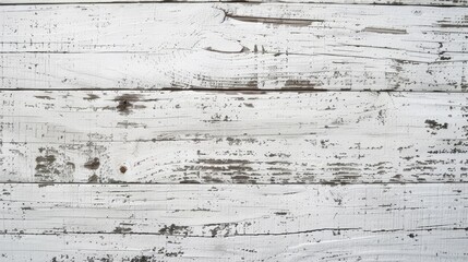 Fototapeta premium Old white plywood background with vintage teak surface panel and grainy texture.