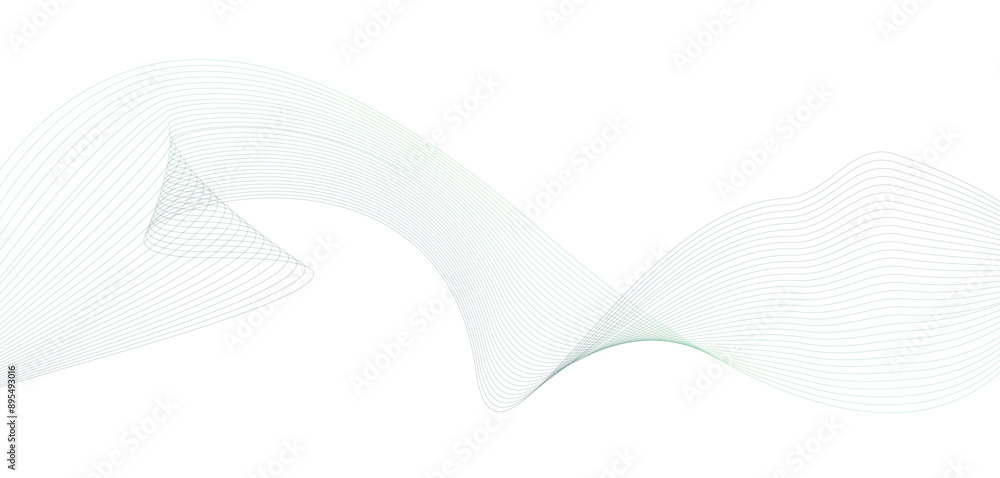 Poster abstract wave element for design. wave with lines created using blend vector illustration