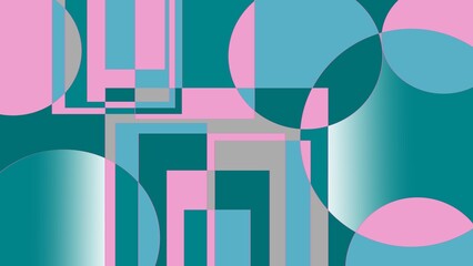 Obraz premium Minimal geometric background. Dynamic shapes composition. great for fashion, poster, web, banner, page, cover, social, media, card