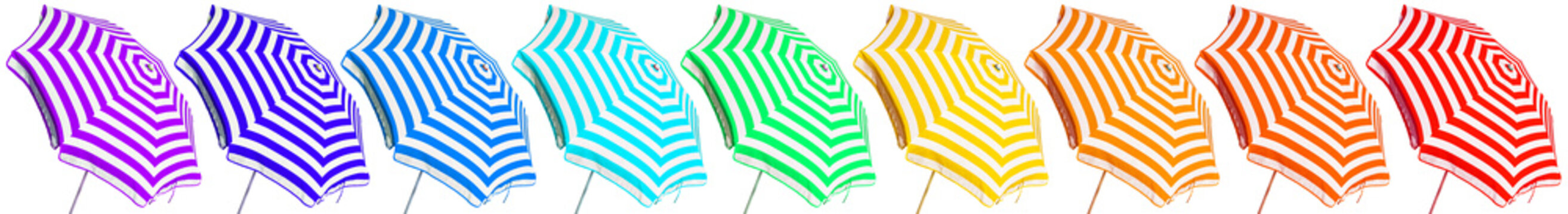 Guirlande de parasols couleurs arc-en-ciel 