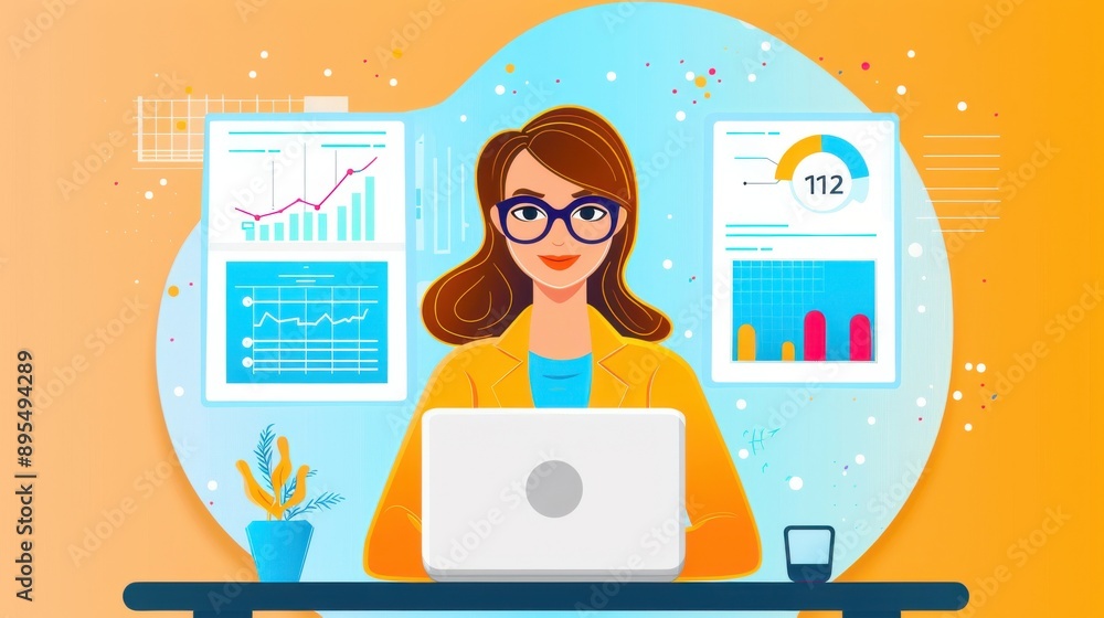 Aufkleber dashboard displaying visual learner data, personalized adaptive learning paths with charts and graph