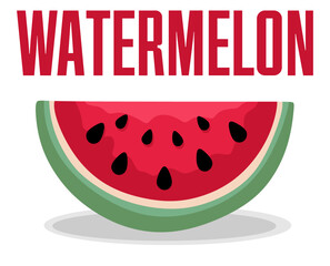 Obraz premium happy watermelon day with fresh watermelon