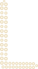 Pearl alphabet letter L