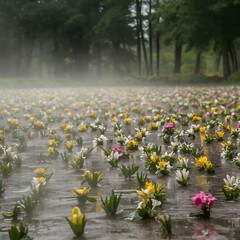Obraz premium flowers in a field
