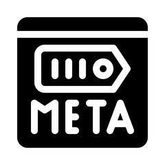 meta glyph icon