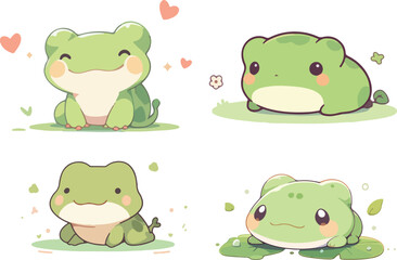 Cute Chibi Frogs