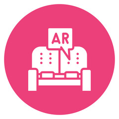 Ar House Decoration icon vector image. Can be used for Augmented Reality.