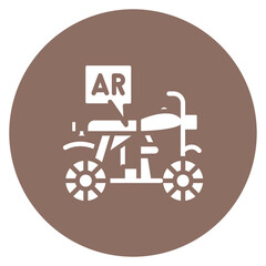 Ar Motorbike Riding icon vector image. Can be used for Augmented Reality.