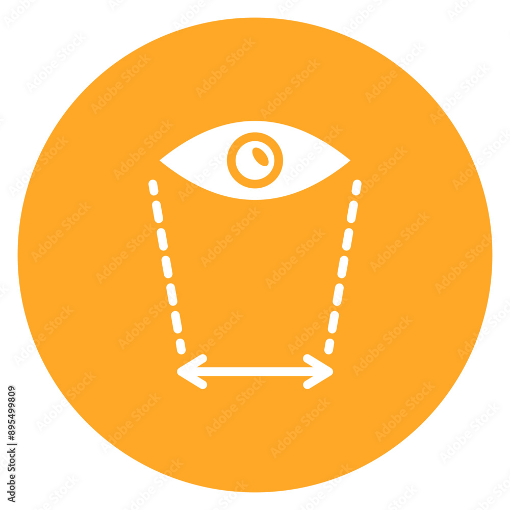 Poster field of view icon vector image. can be used for augmented reality.