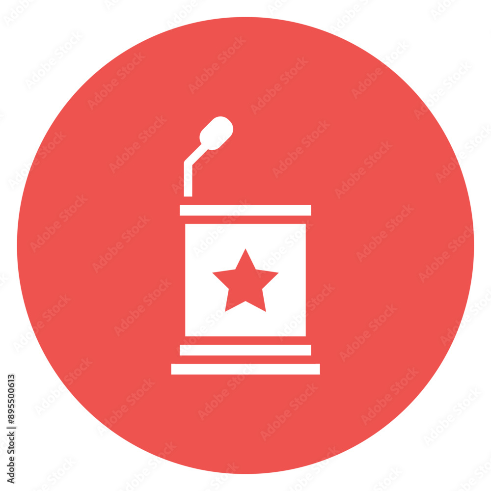 Wall mural bully pulpit icon vector image. can be used for politics.