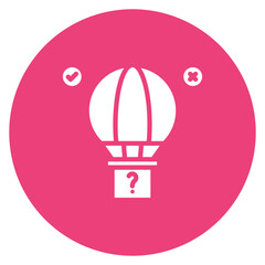 Trial Balloon icon vector image. Can be used for Politics.