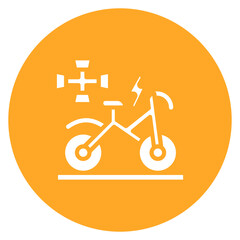 Electric Bike Hub icon vector image. Can be used for Personal Transportation.