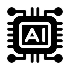 processor glyph icon