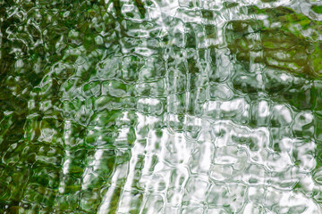 Circles on the surface of water in nature. Abstract background