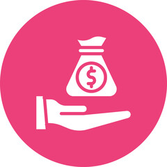 Fundraising icon vector image. Can be used for Charity.