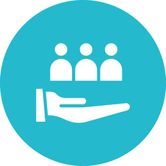 Service to Others icon vector image. Can be used for Charity.