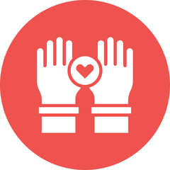 Obraz premium Volunteer icon vector image. Can be used for Charity.