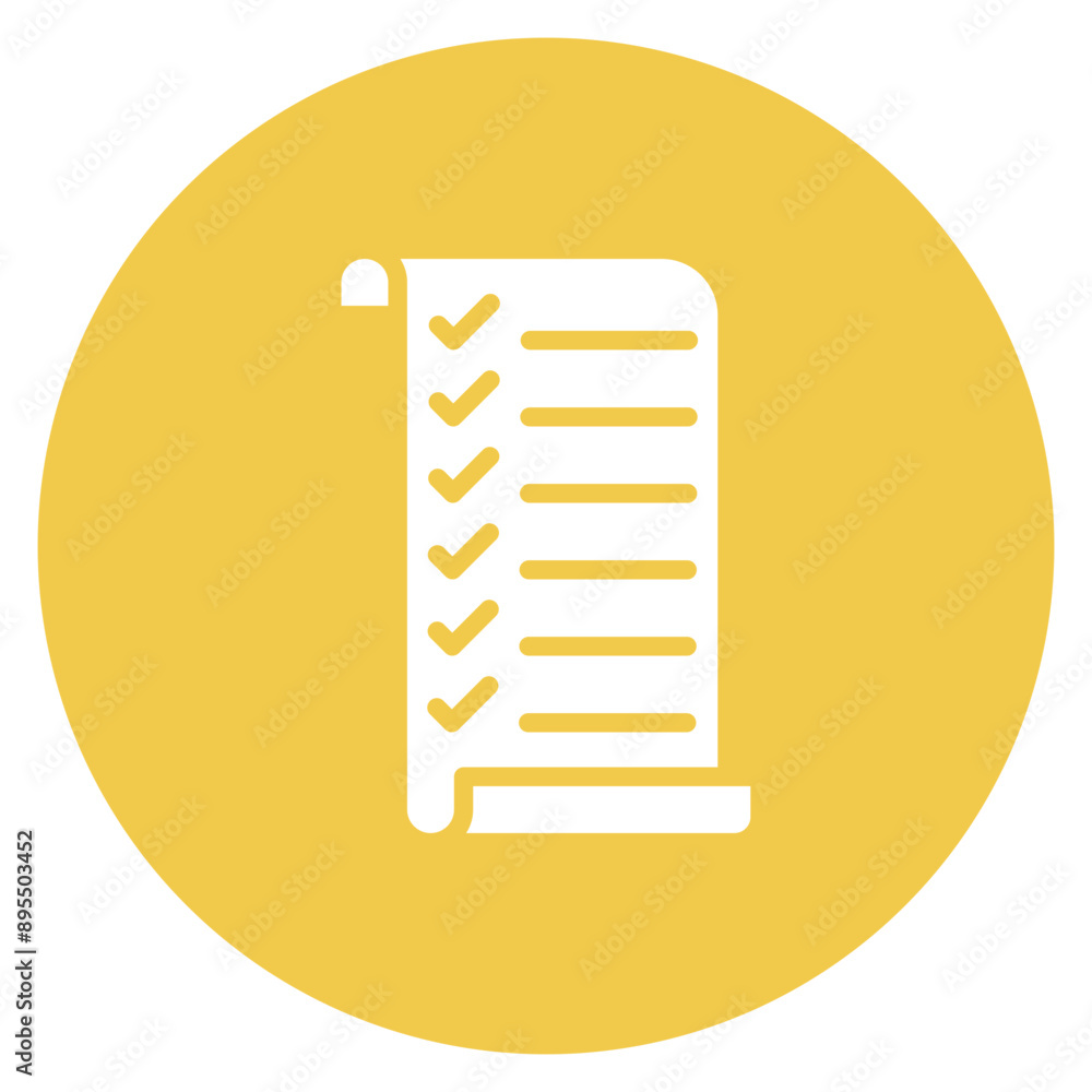 Poster checklist icon vector image. can be used for action plan.