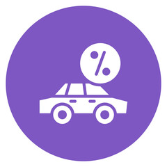 Auto Loan icon vector image. Can be used for Loan.